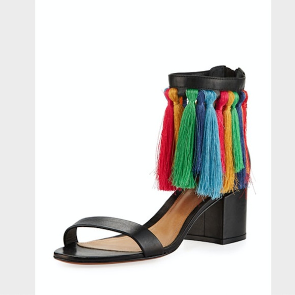 SCHUTZ Shoes - Schutz Keema Tasseled Sandals, Size 5.5B